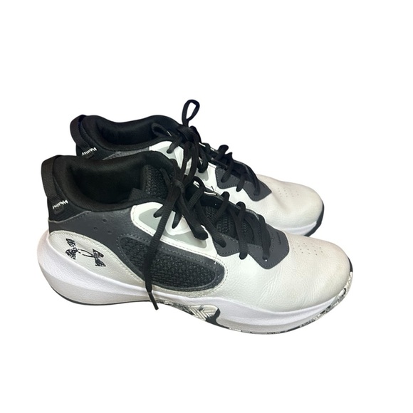 Under Armour Basketball Shoes Black white high top size 9 - Picture 1 of 11